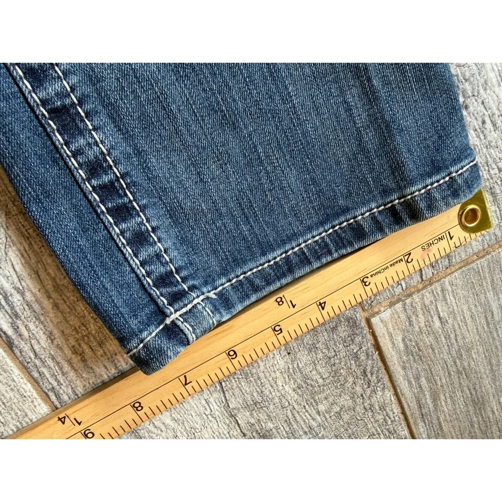 Ariat REAL Denim Straight Leg Jeans 26 26R Rainstorm Icon Mid Rise Western Jean